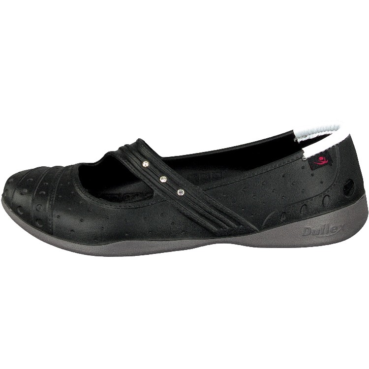 Levně DUX baleríny z materiálu DUFLEX BALERINA LENA - ČERNÁ L (41-42)
